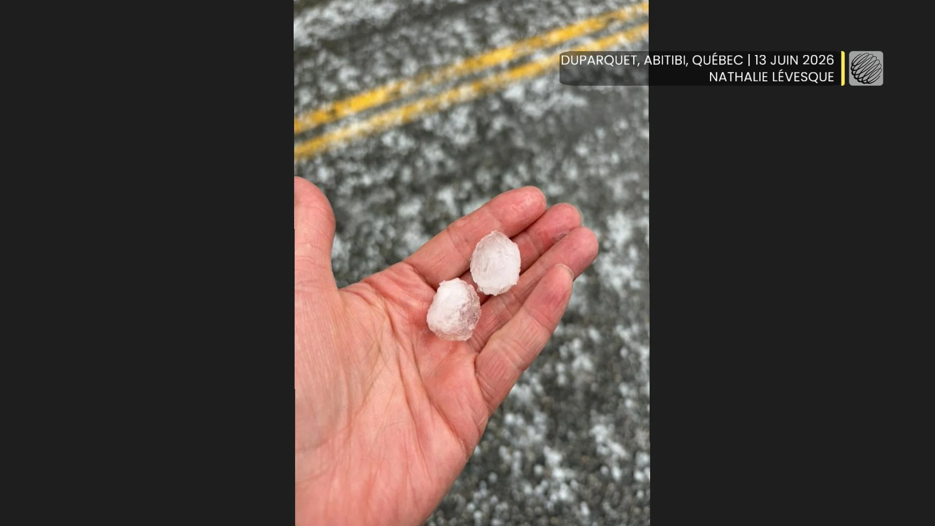 Des orages violents produisent des grêlons de la taille d'au moins 25 cents