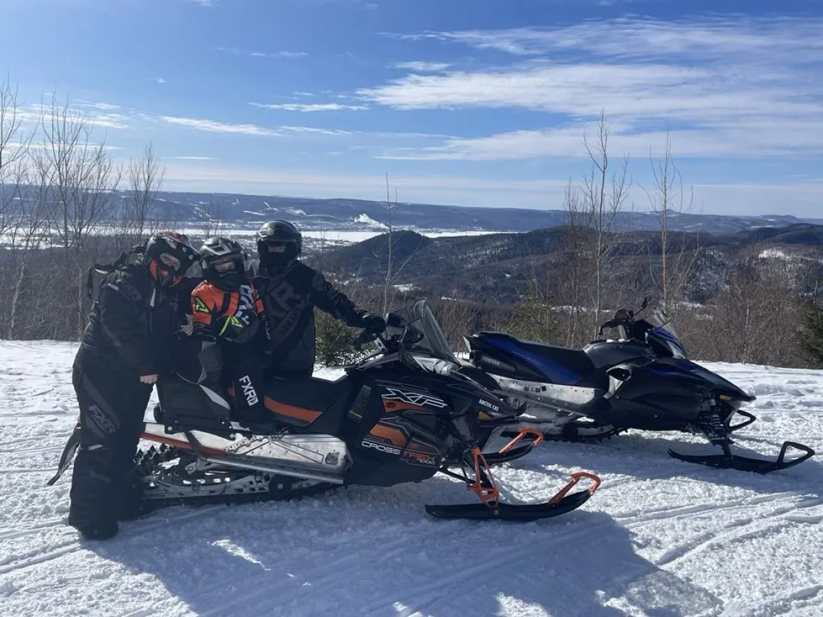 CBC: Many snowmobilers from the U.S. and Quebec did not visit New Brunswick this winter. (Submitted by Cathy Pelletier)