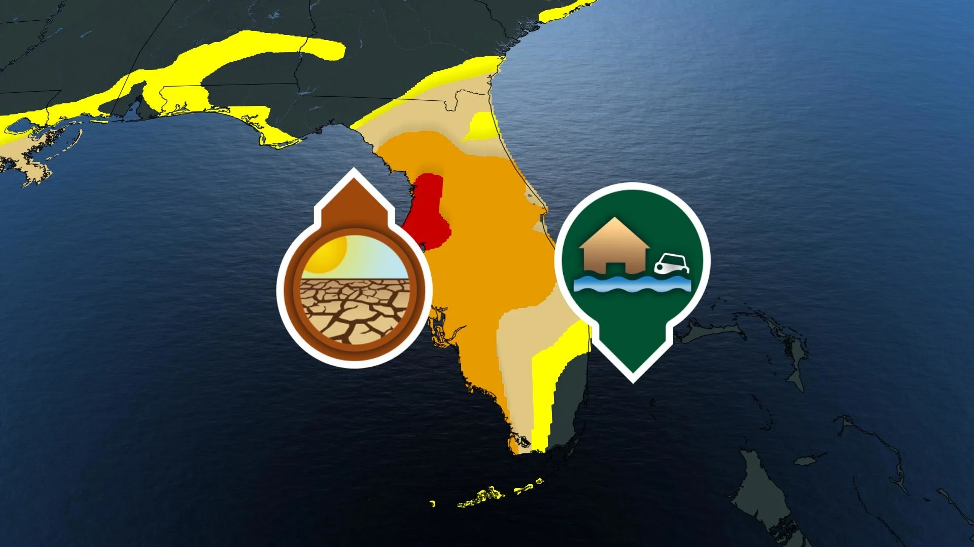 La Floride coincée entre deux extrêmes