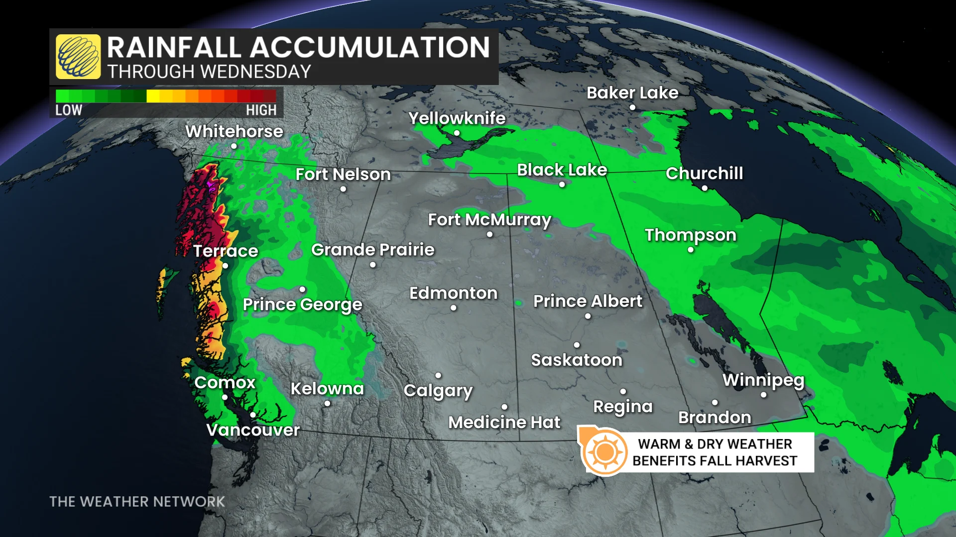 Baron - West rainfall accumulation - Oct 2