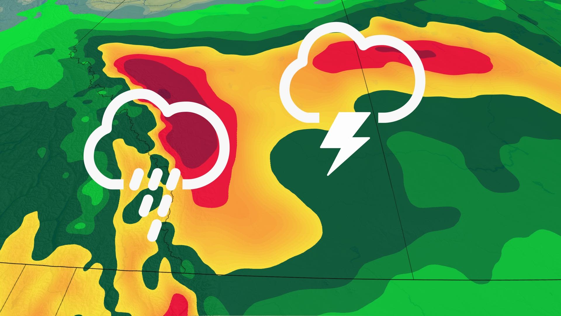 Flooding risk in Alberta with over 150 mm of rainfall in some areas ...