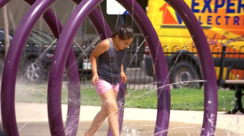 CBC: The City of Winnipeg has opened splash pads to help people cope with the extreme heat. (CBC)