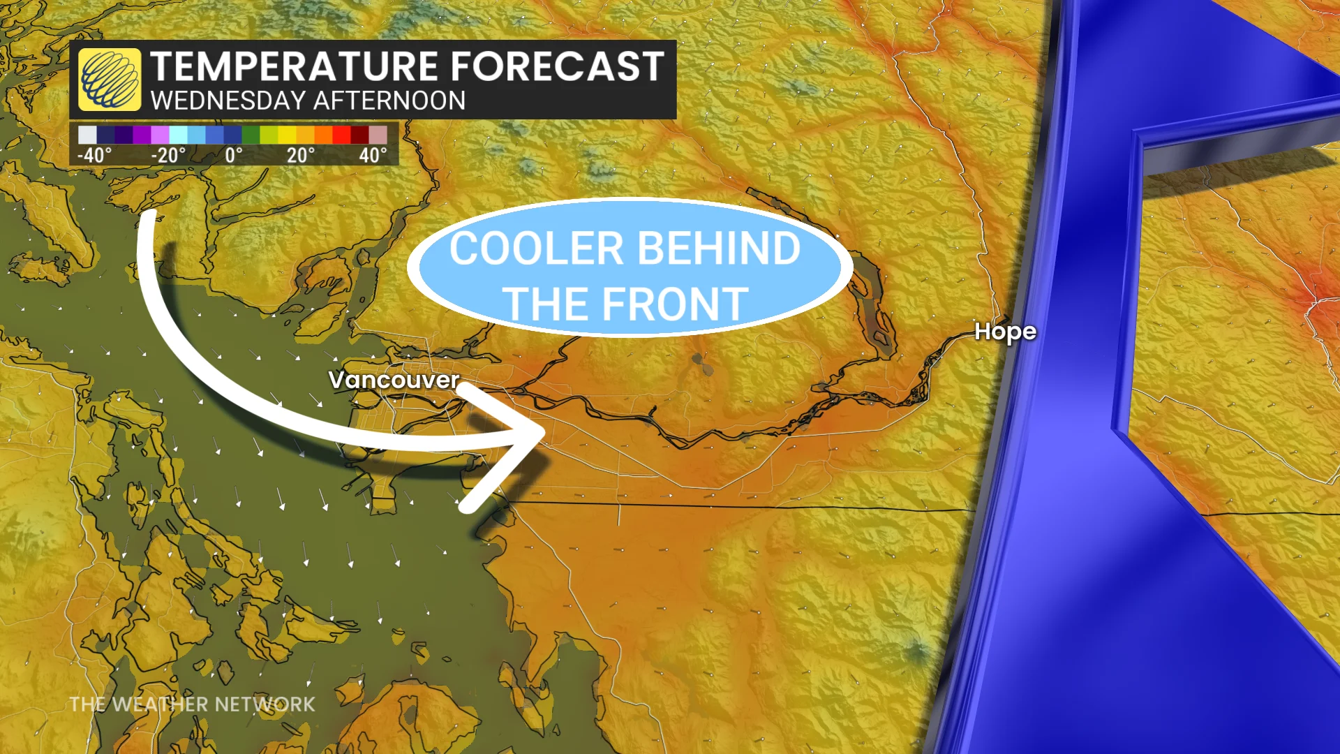 B.C. temperature forecast Wednesday afternoon