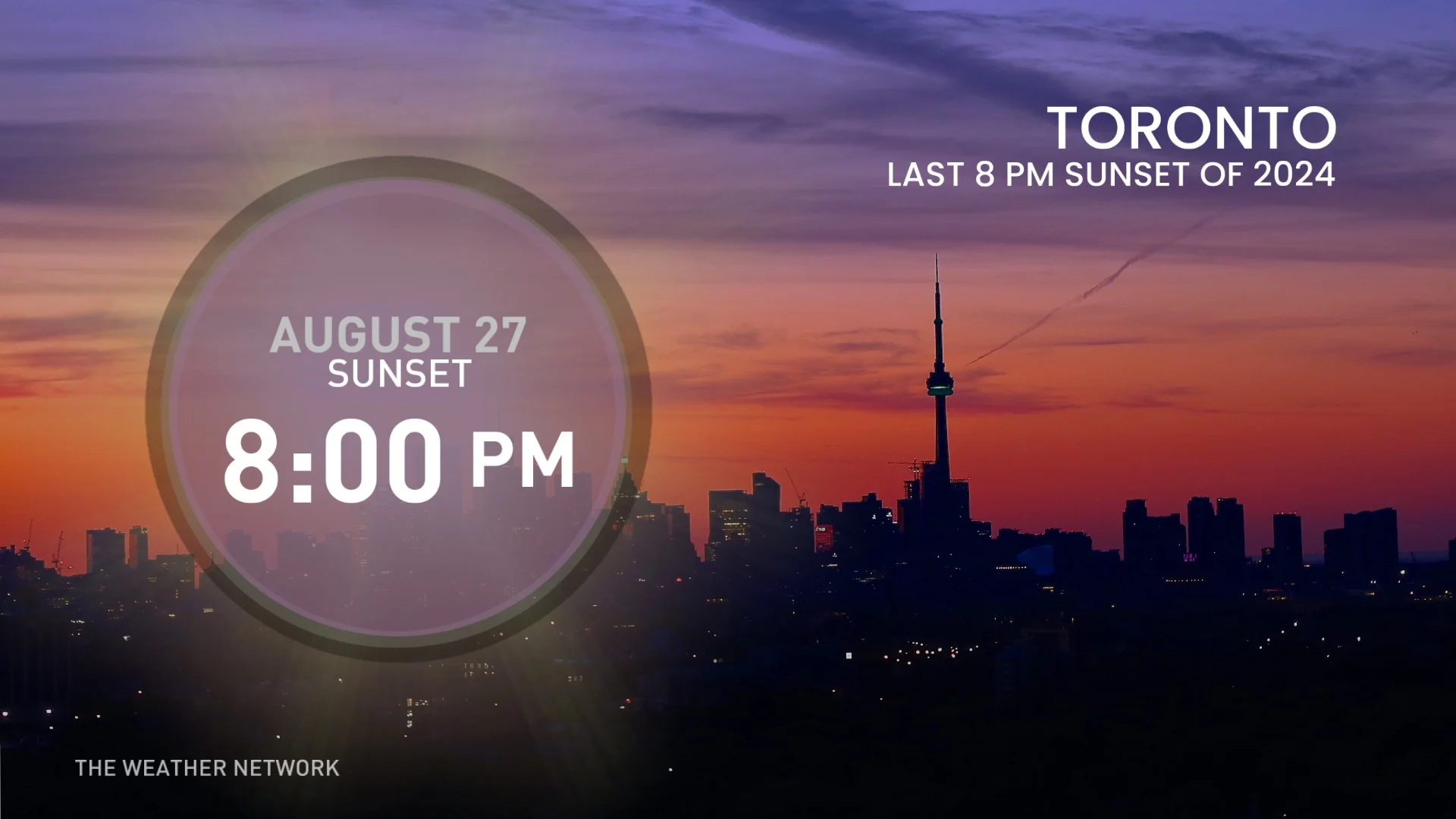 Baron - Toronto sunset - Aug 27