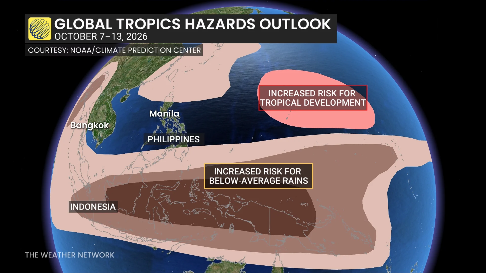 Global Tropics Hazards Outlook October 7-13 2026