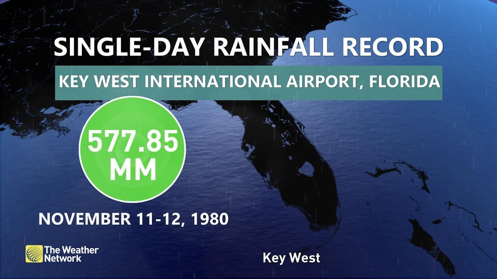Florida single-day rainfall record