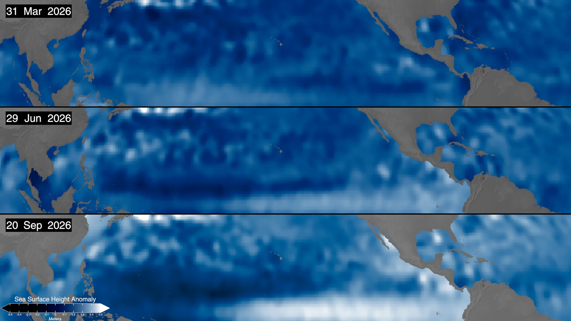 Sea Surface Height Anomalies Mar-Sep 2026 - NASA