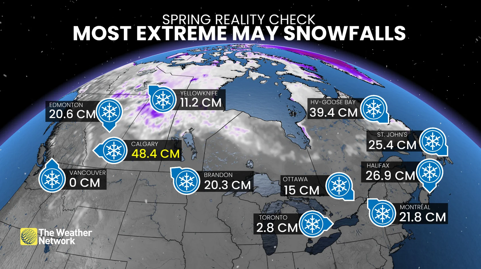 Spring reality check-most extreme May snowfalls in Canada