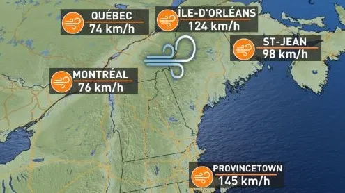 Réveil difficile après une importante tempête automnale