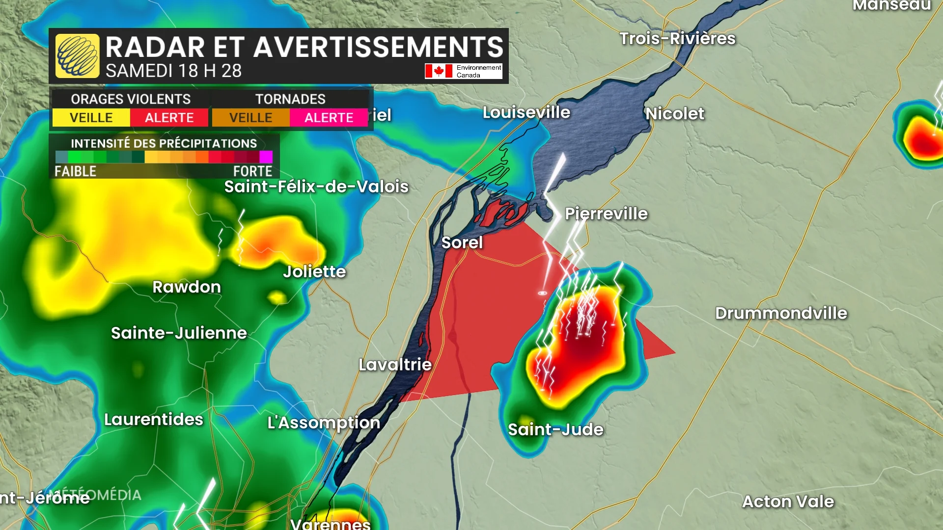 Alerte orages violents pour ces secteurs
