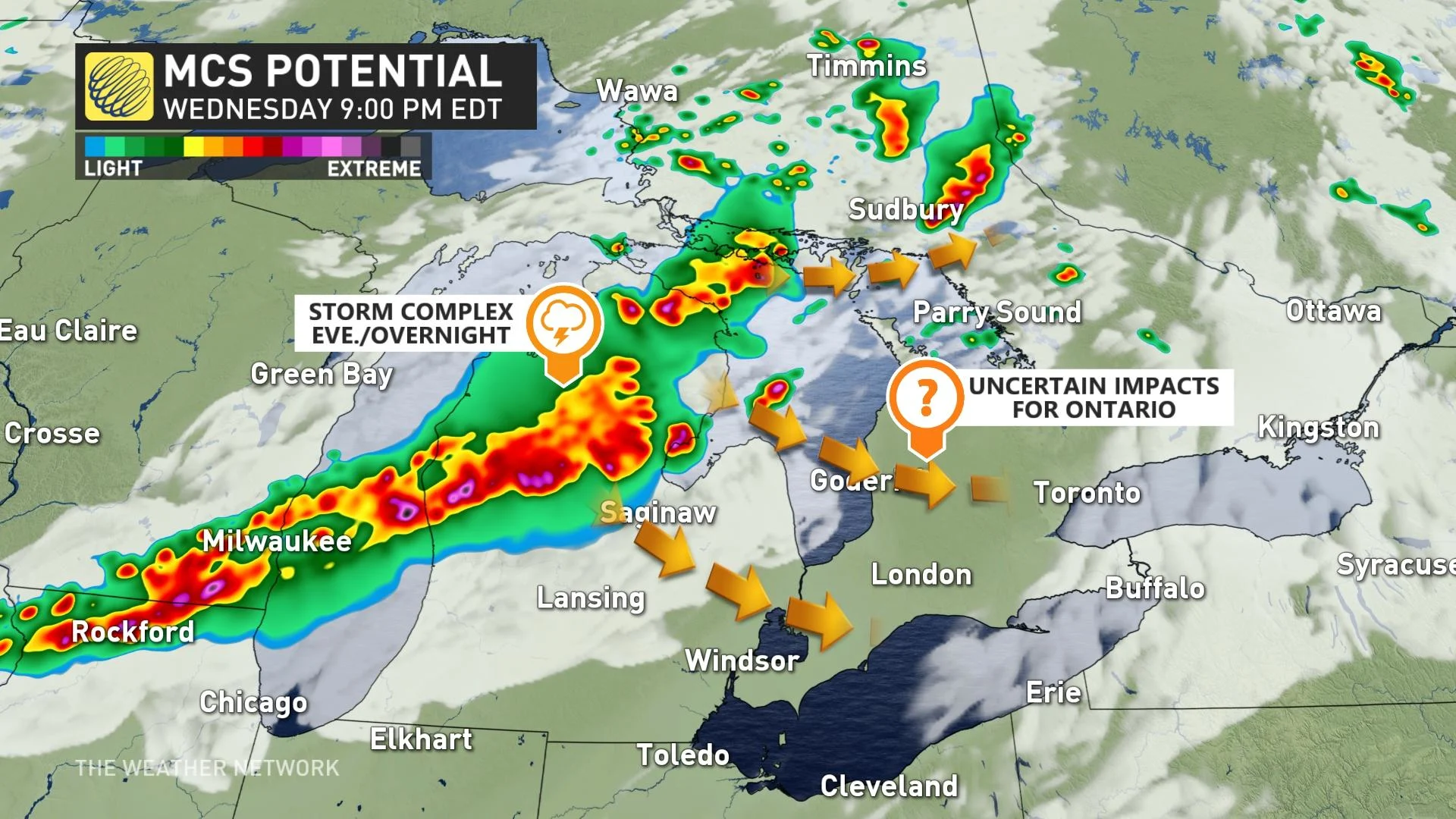 After strong storms Wednesday, more overnight storms possible in Ontario