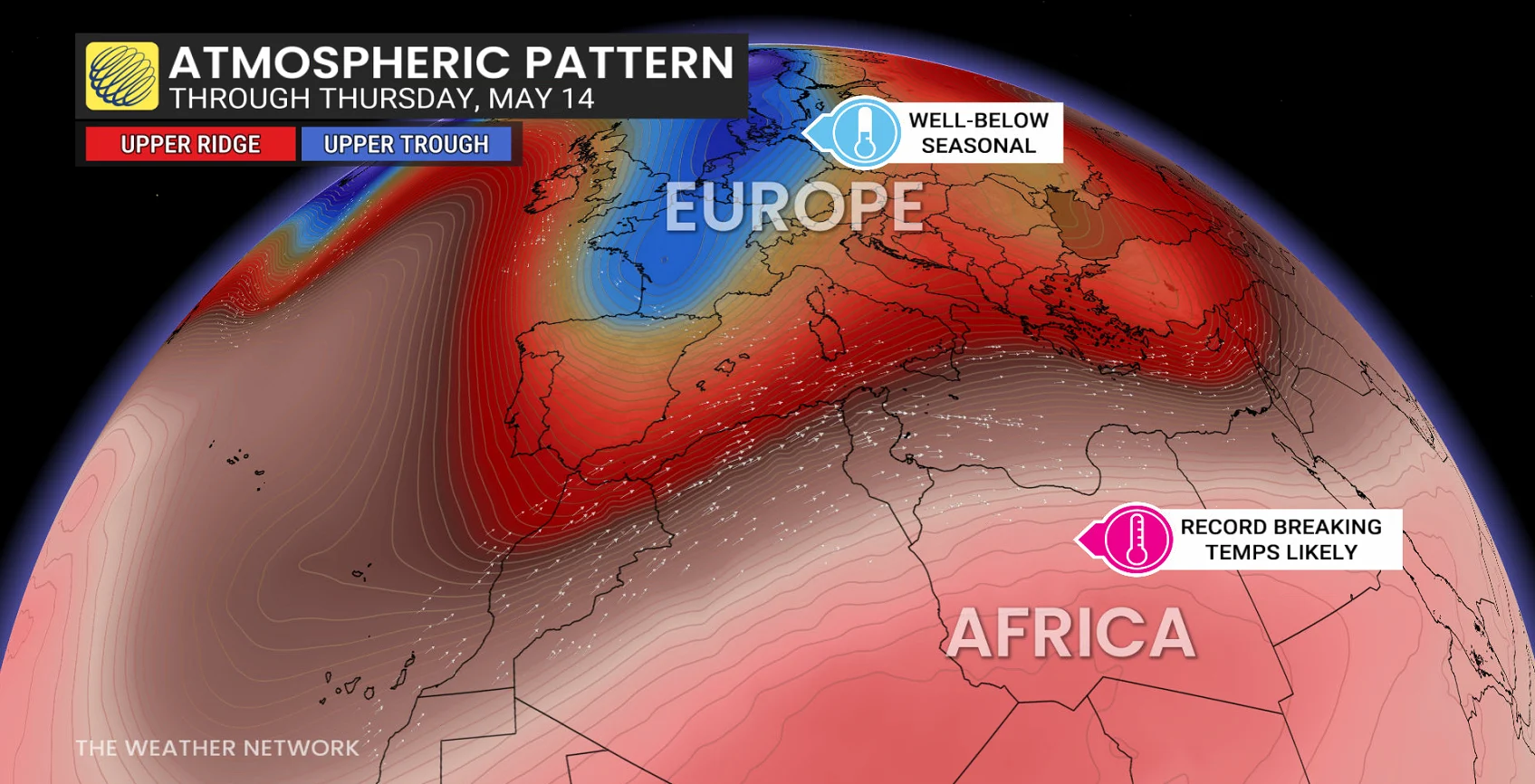 Africa Europe Atmospheric Pattern May 2026