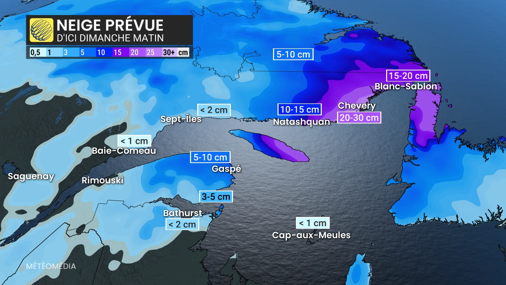 NEIGE prévue