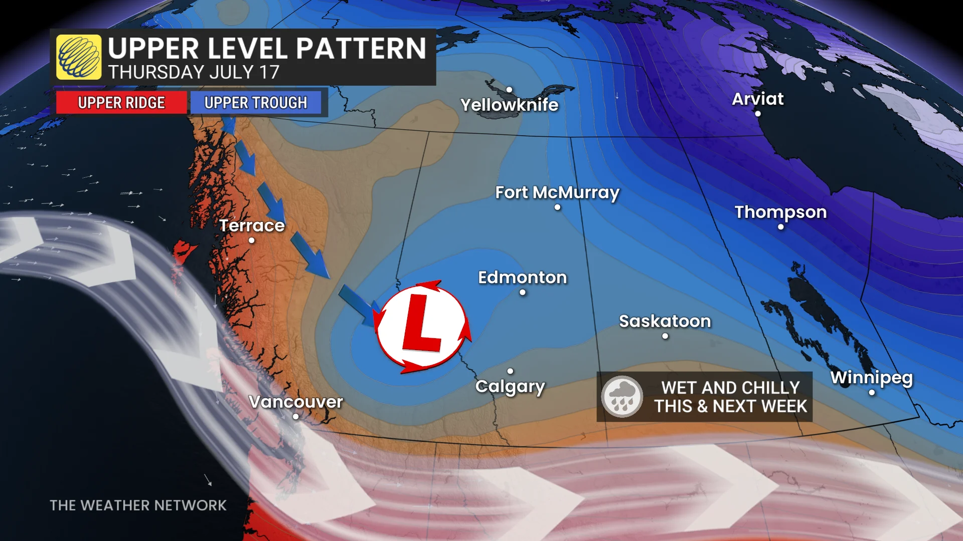 Baron - Western Canada upper level pattern - July15