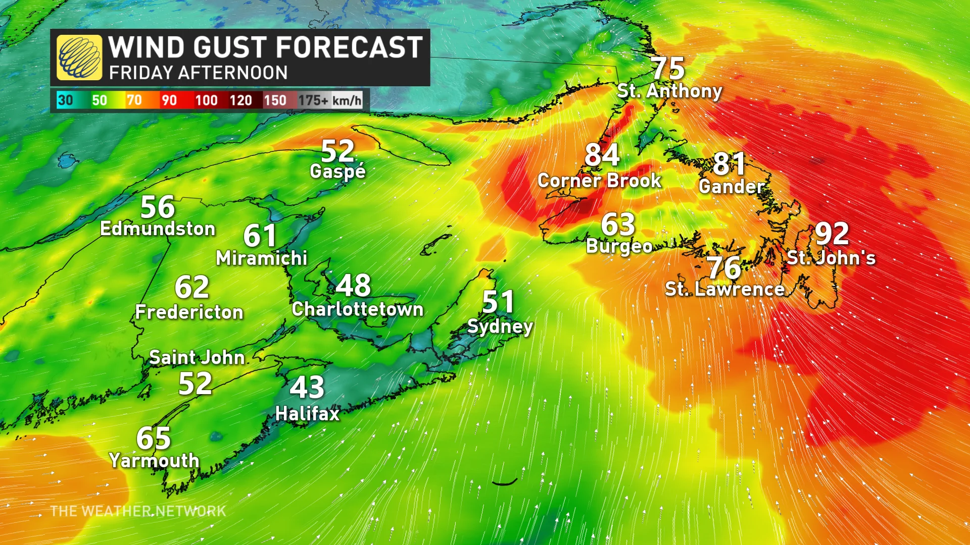 Baron - Atlantic Canada winds Friday afternoon - Feb6