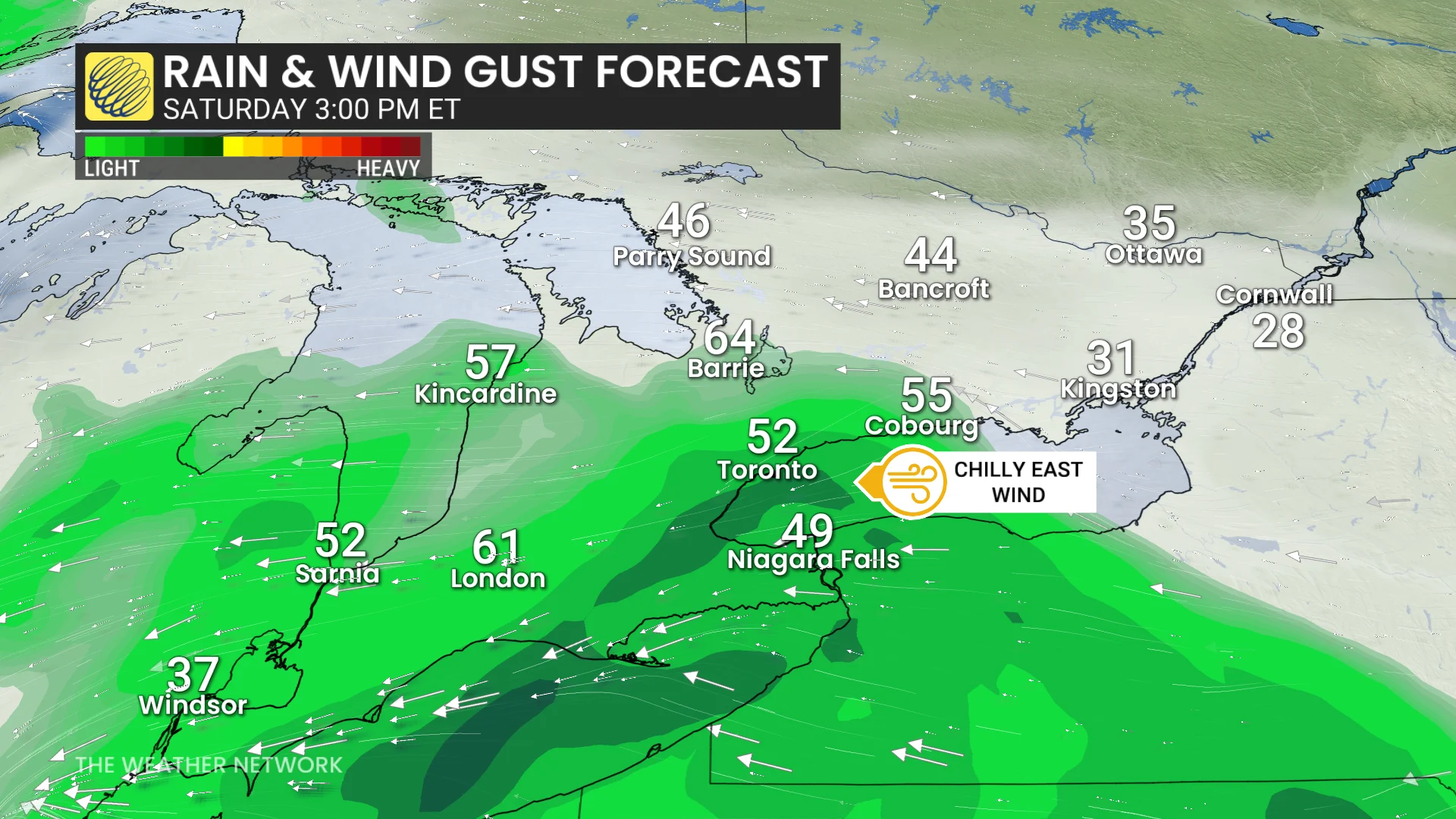 Baron - Ontario rain and wind Saturday - May 22