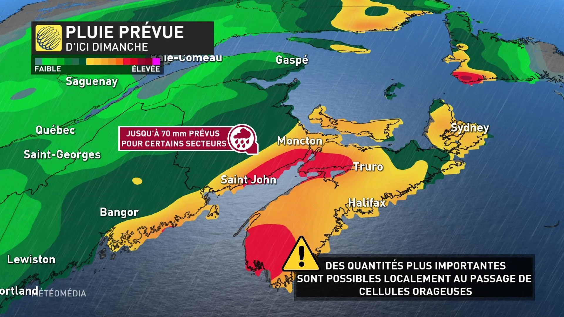 Pluie prévue