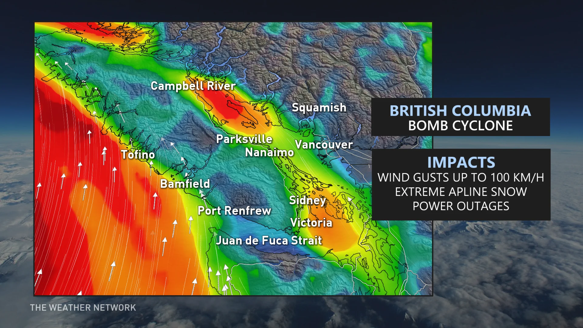 Baron - BC bomb cyclone impacts