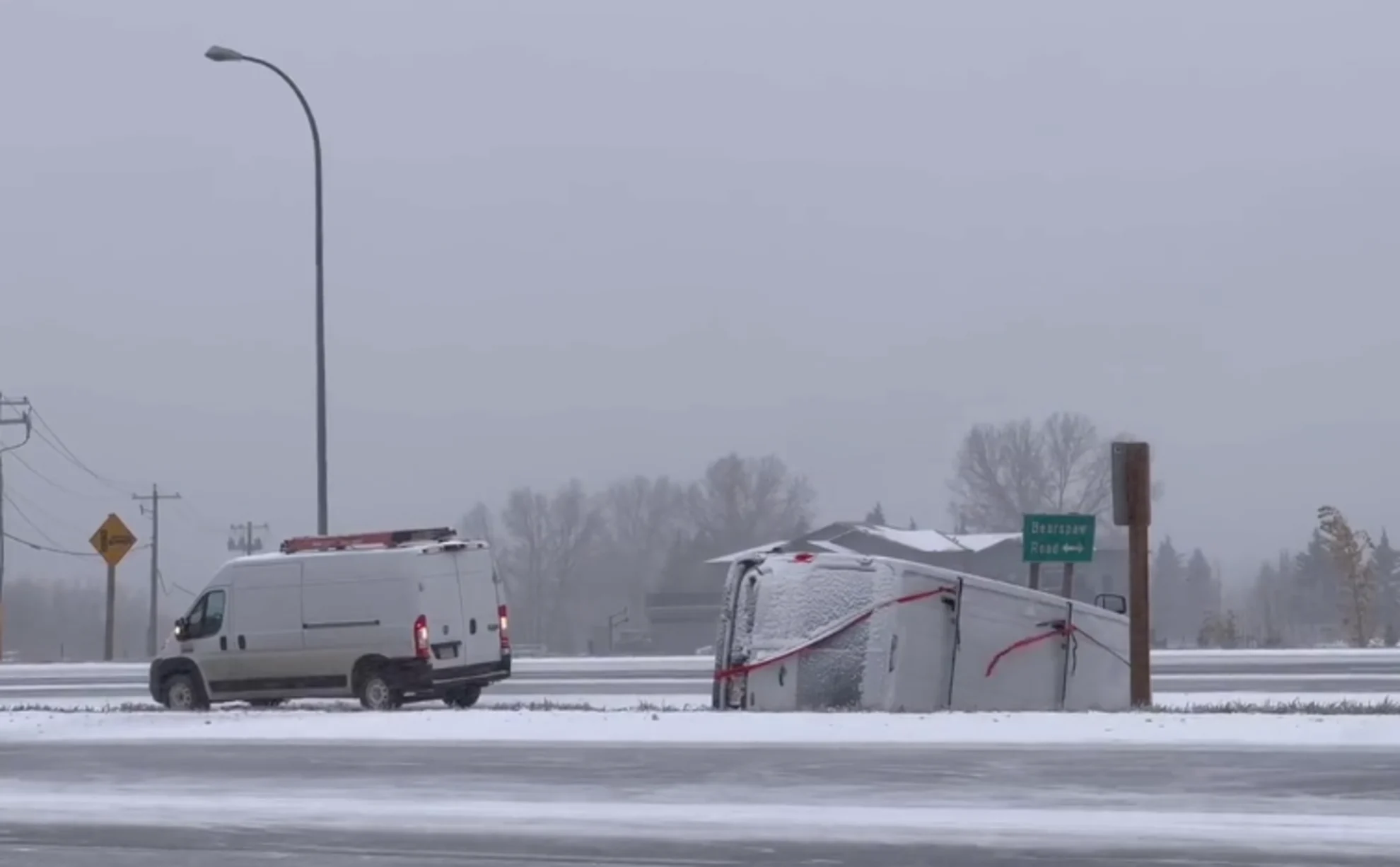 PHOTOS: Dangerous driving as Alberta's first major snowfall of the season hits