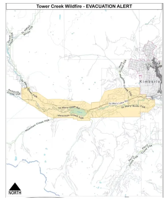 CBC - Tower Creek wildfire evacuation