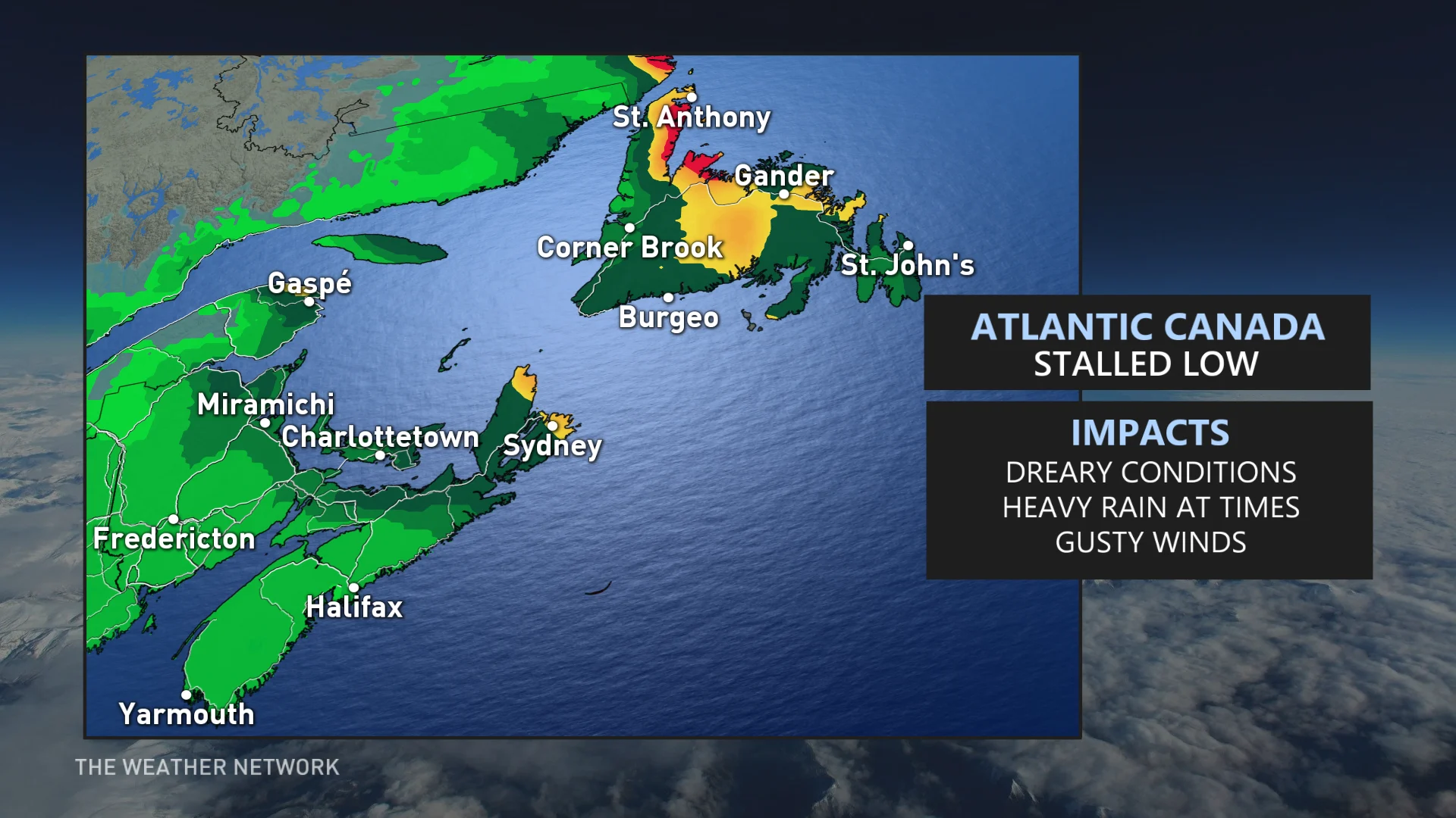 Baron - Atlantic Canada stalled low