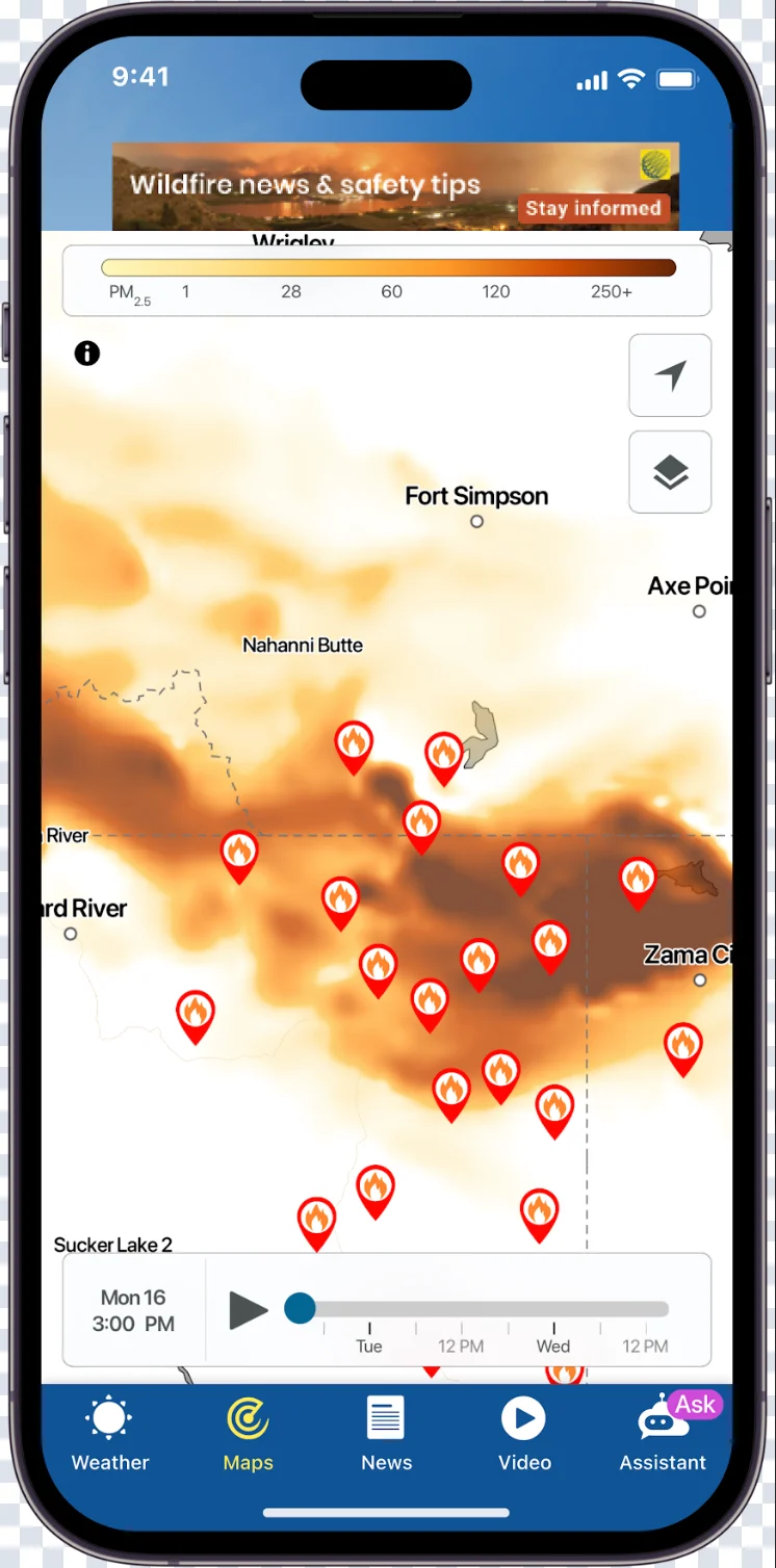 Fire and smoke app