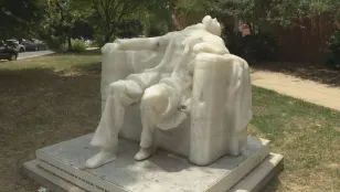 'We are not confident that it could be repaired': Abe Lincoln art melts in heat
