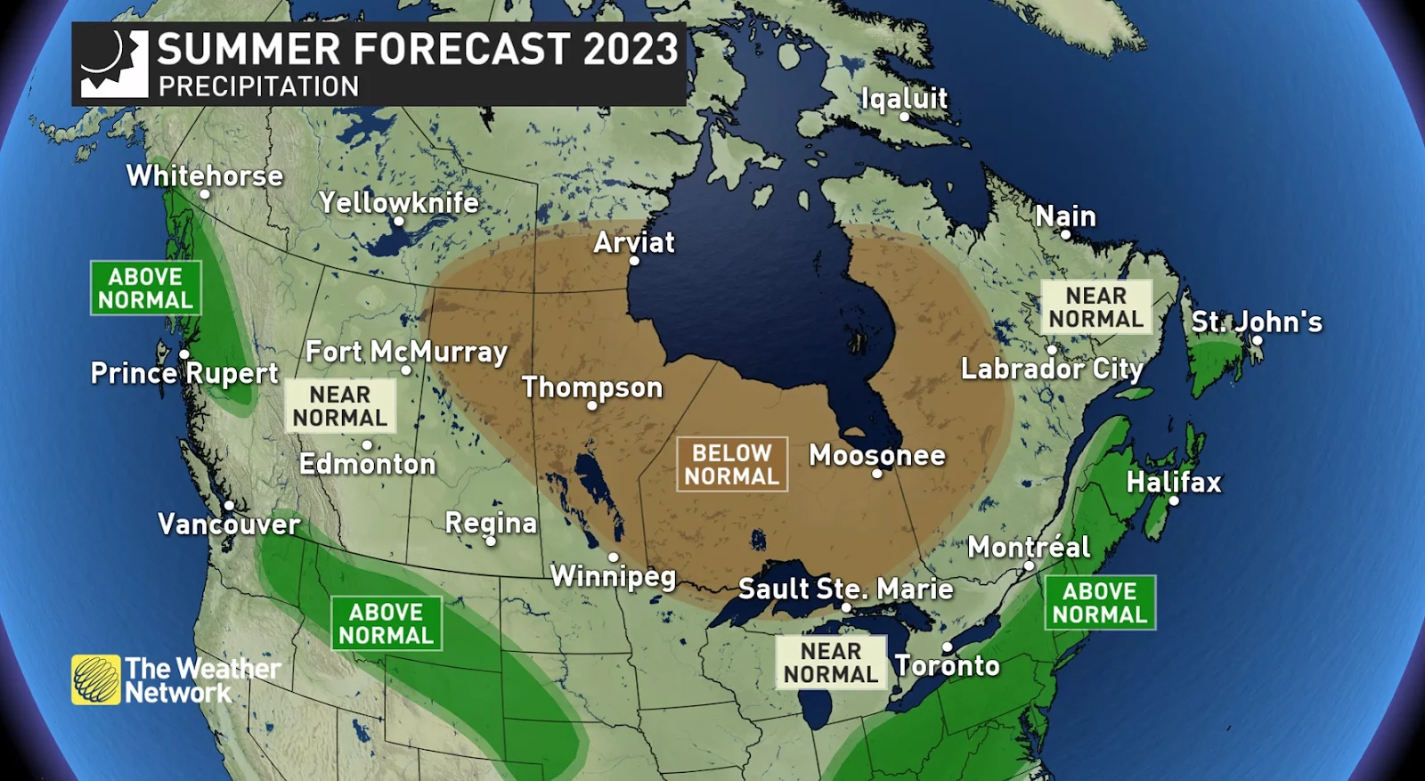 2023 Canada's Summer Precipitation Outlook - update