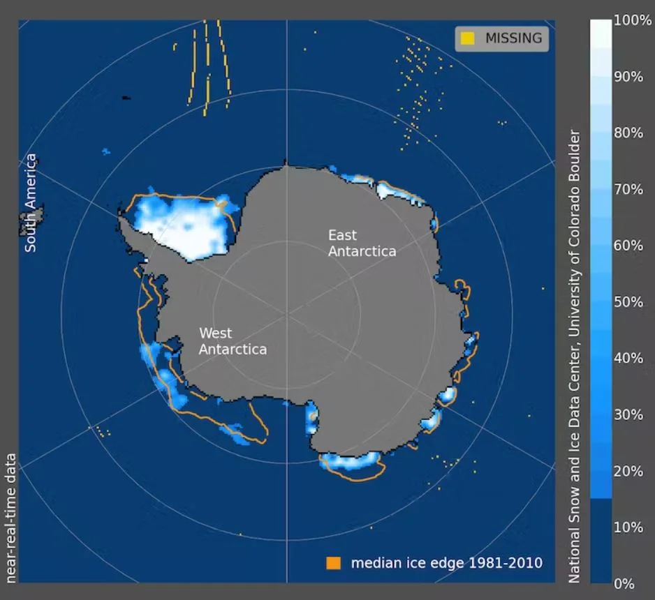 Antarctic Ice National Snow and Ice Data Center