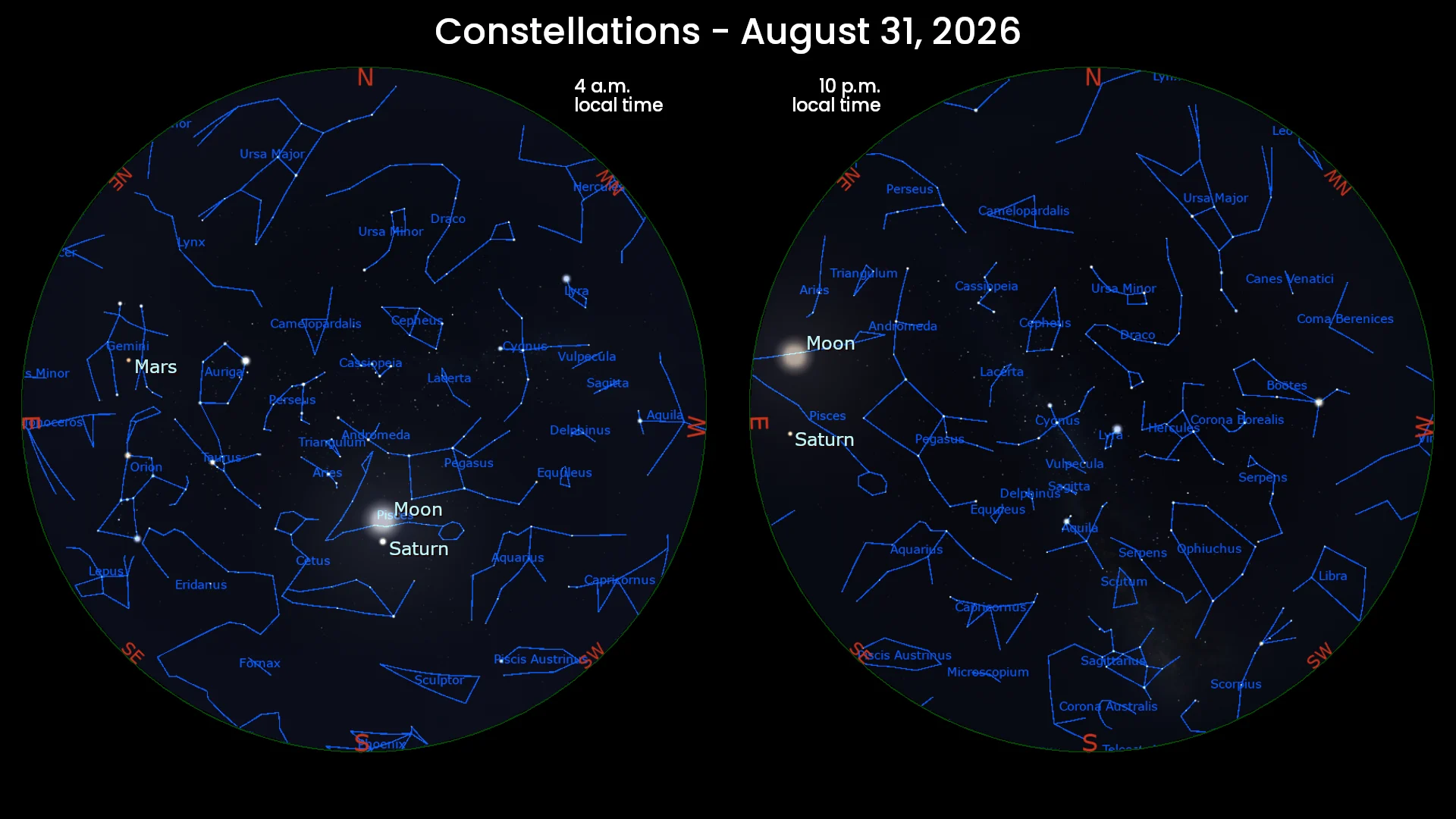 August 31st 2026 Constellations