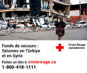 Faites un don à la croix rouge pour venir en aide aux sénistrés en Turquie et en Syrie. 