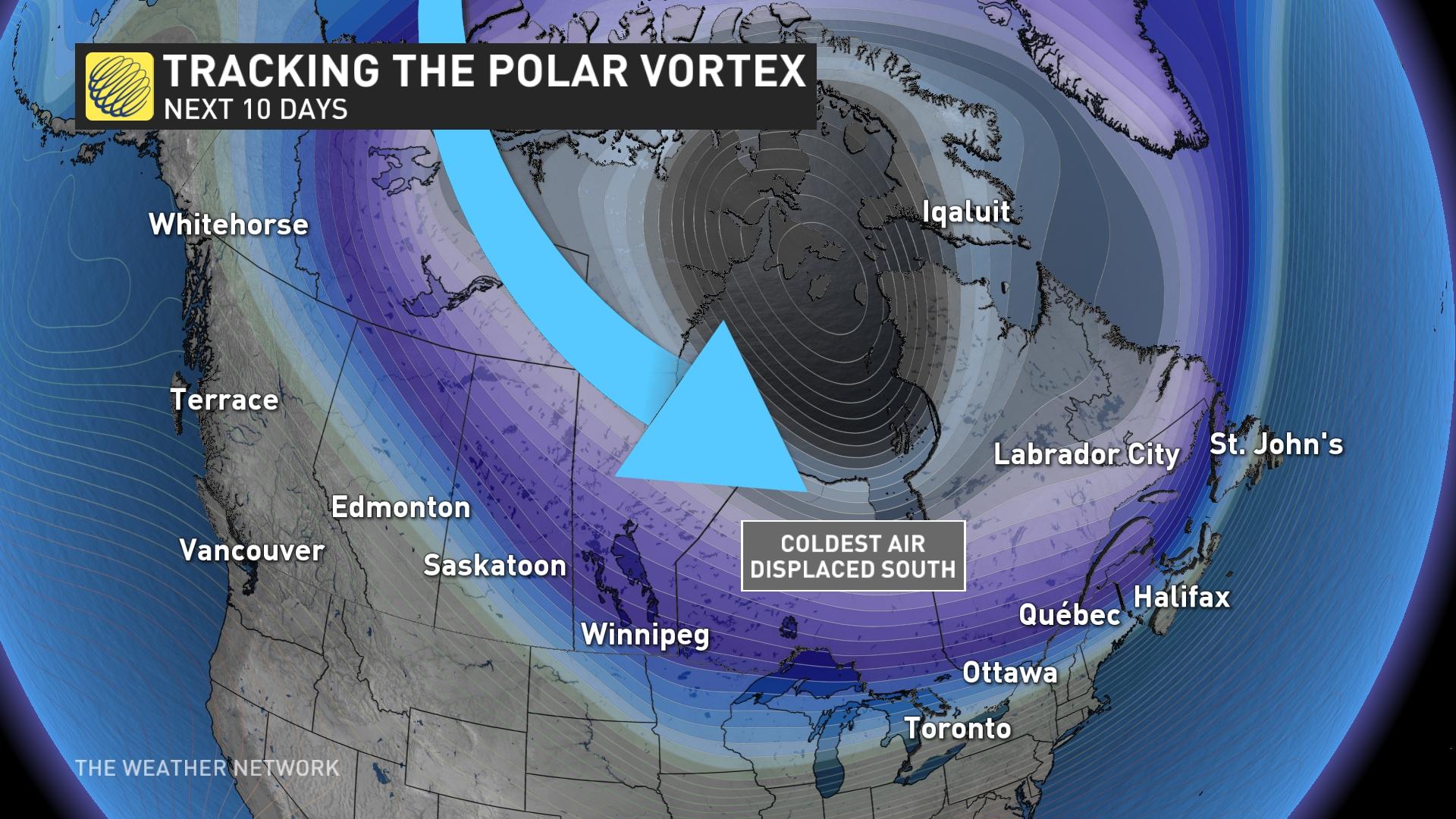 Polar vortex may bring Eastern Canada's coldest temperatures in years
