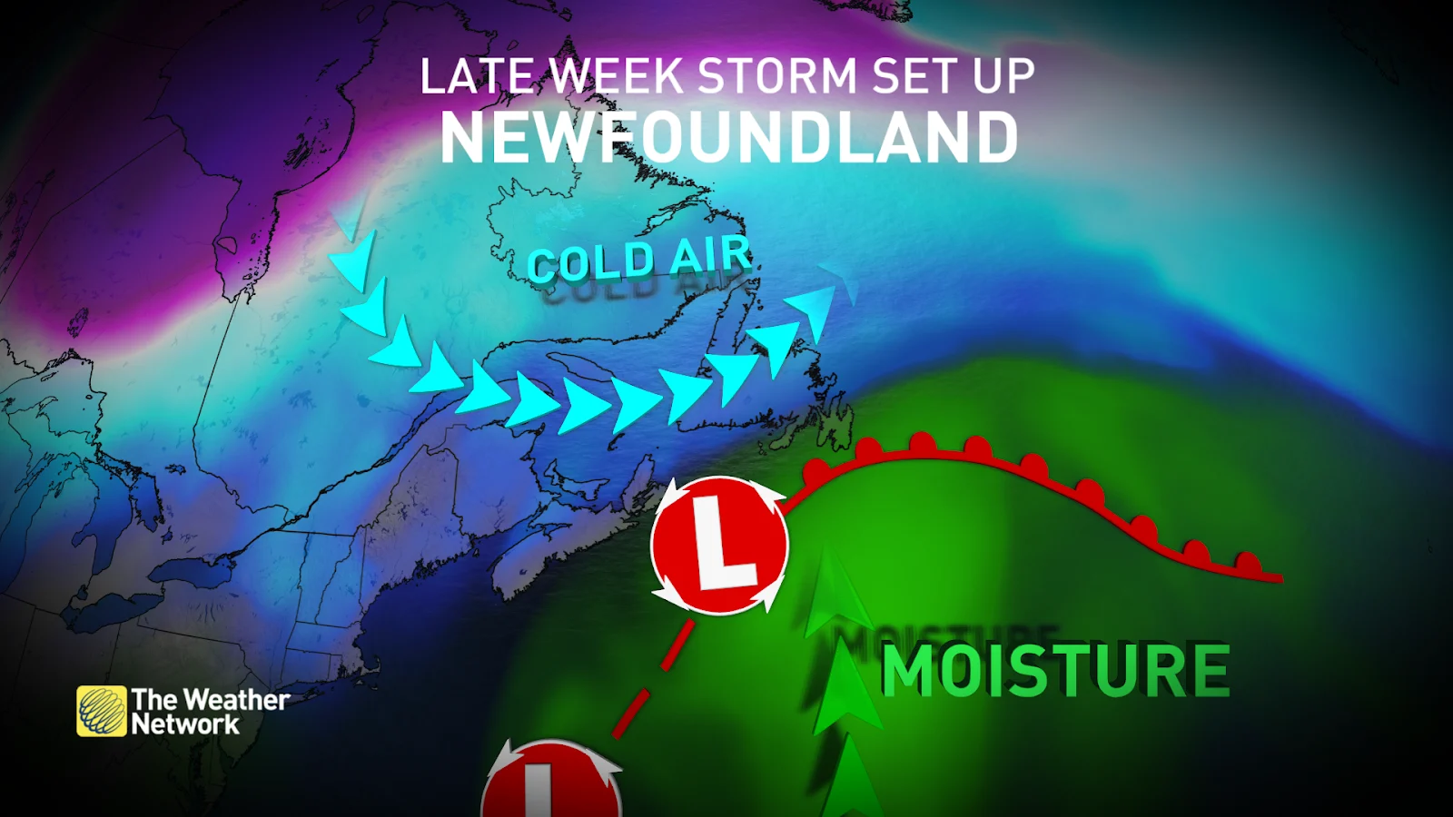 Newfoundland storm setup
