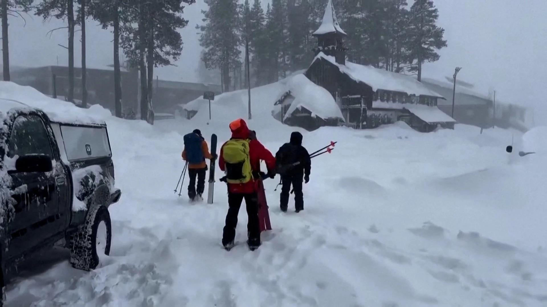 REUTERS: A rescue team departs to the site of an avalanche in a backcountry slope of California's Sierra Nevada mountains in Nevada County, California, U.S. February 17, 2026. Nevada County Sheriff's Office/Handout via REUTERS