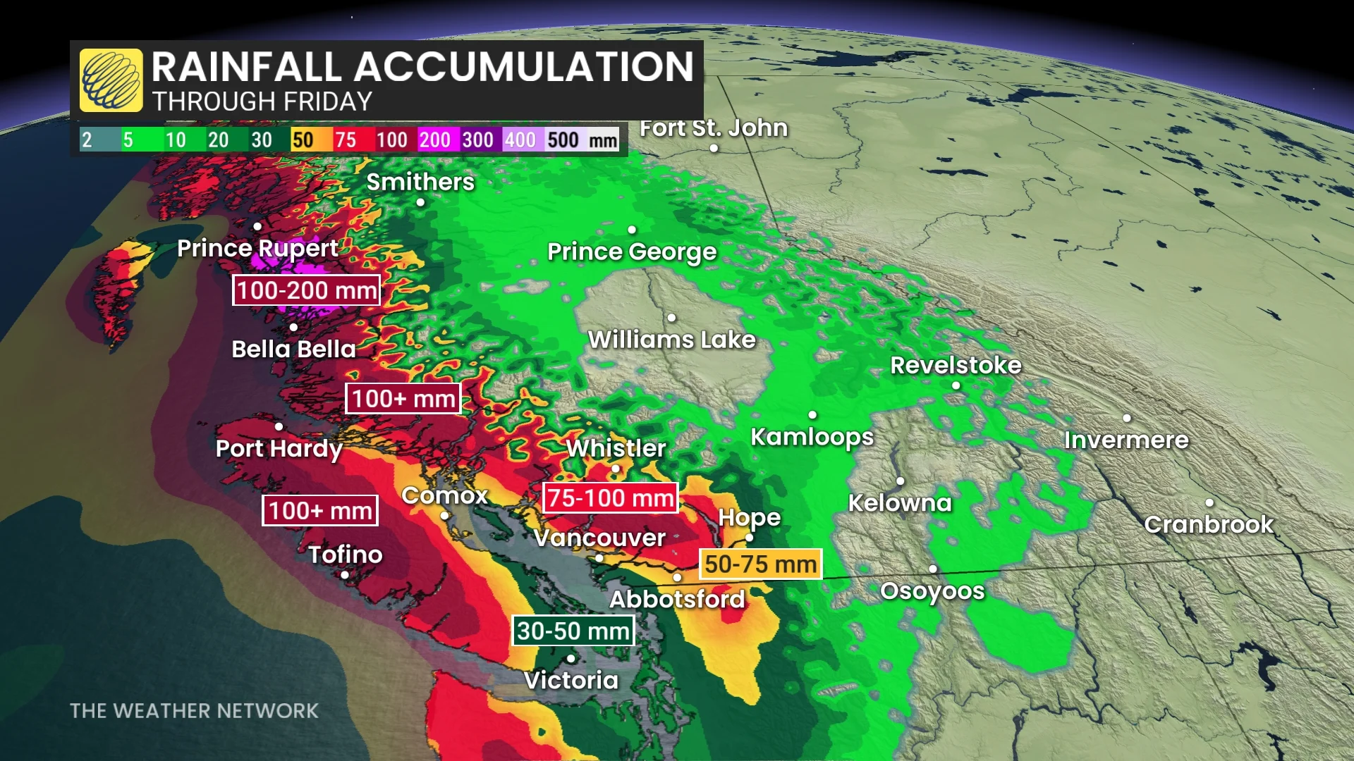 Baron - BC rain through Friday - Oct22