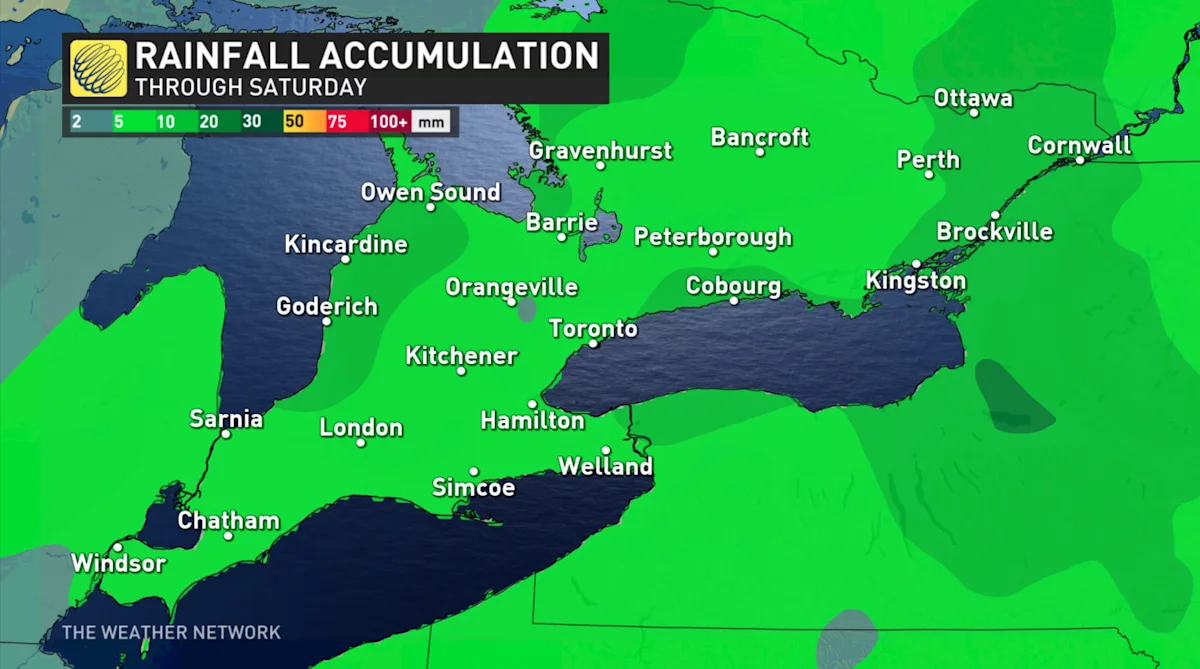 Cooldown sends warmth packing in Ontario as pattern makes a change ...