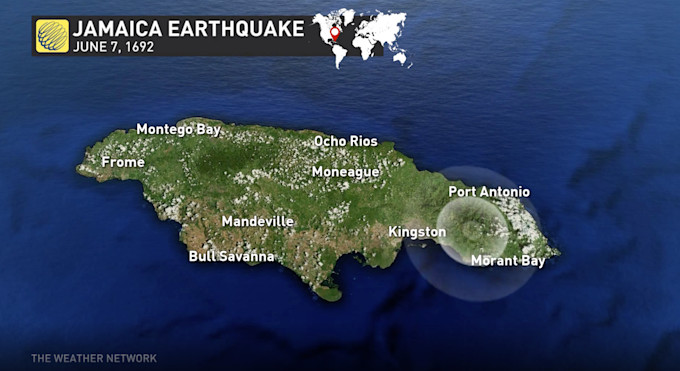 MétéoMédia - 1692 Jamaica earthquake caused Port Royal to almost ...