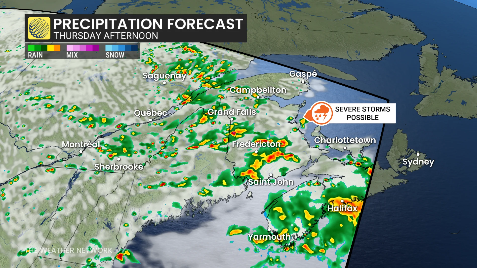 Baron - ATL precipitation Thursday afternoon - Aug 13
