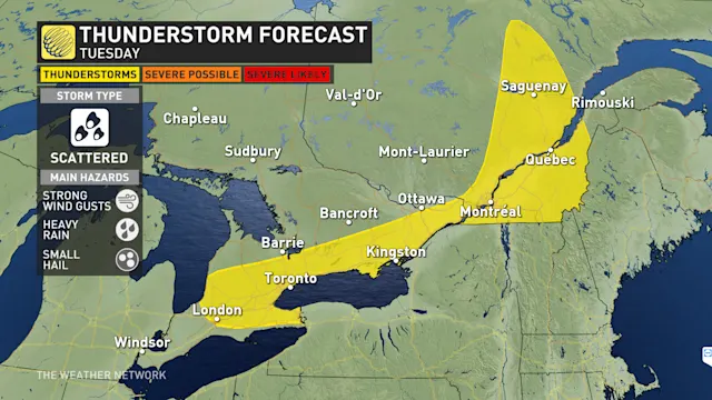 Smoky, stormy skies possible in southern Ontario Tuesday - The Weather ...