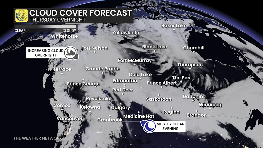 Northern Lights forecast to shine over Canada Thursday night - The ...
