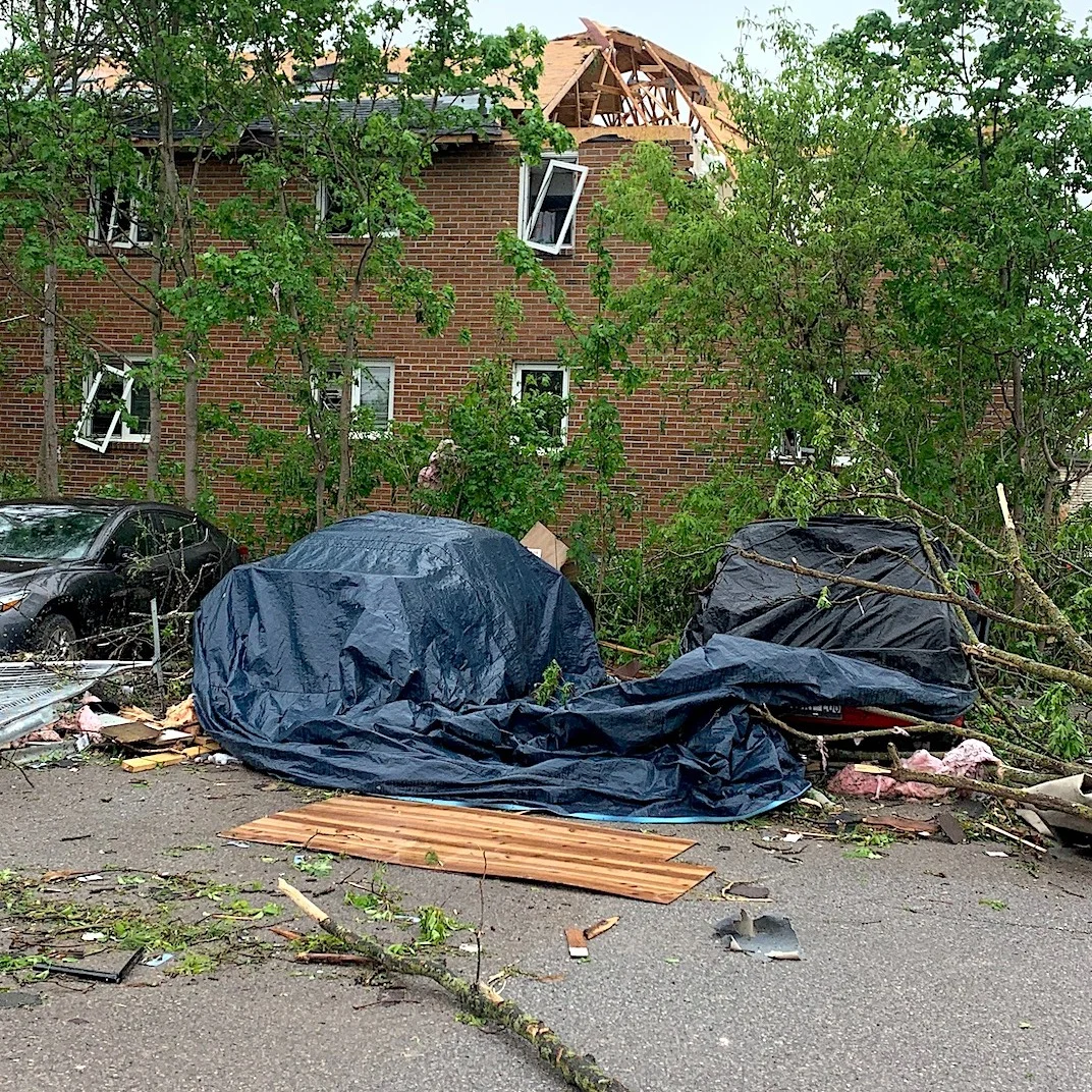 Uxbridge, Ontario damage/Mark Robinson/The Weather Network
