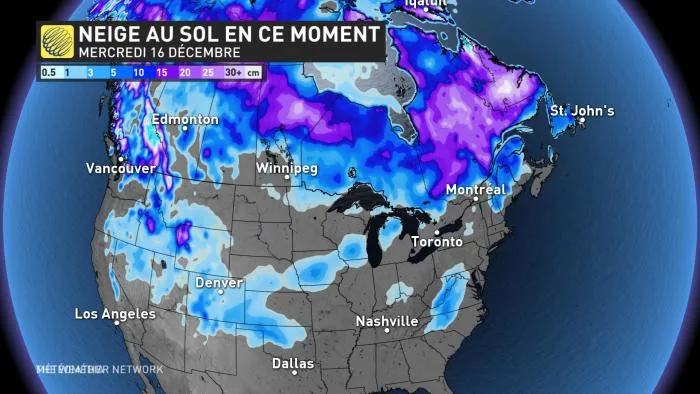 NEIGE AU SOL EN CE MOMENT NORTH-AMER