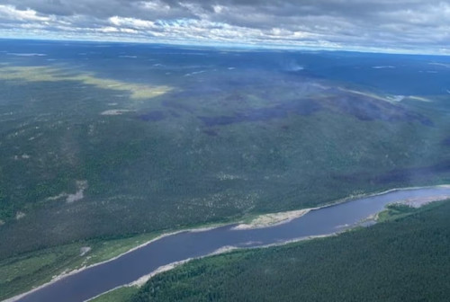 With little rain forecast, sprinklers and fire break are helping Churchill Falls