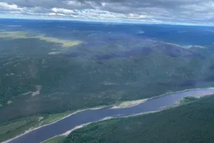 With little rain forecast, sprinklers and fire break are helping Churchill Falls