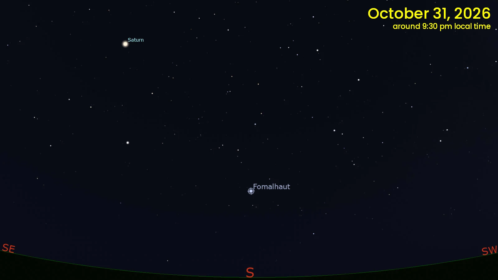 Fomalhaut Oct 31 2026 - Stellarium