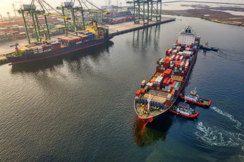 container ship Credit: William/ Unsplash