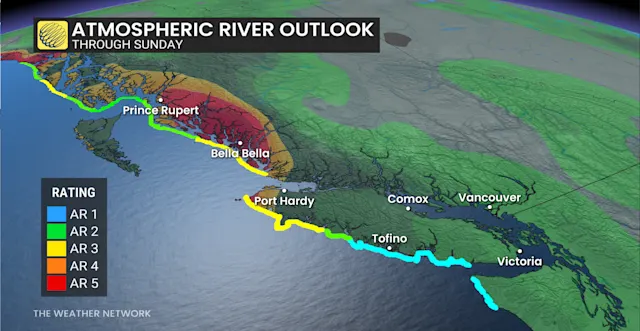 Atmospheric river set to fuel heavy B.C. rains into this weekend - The ...