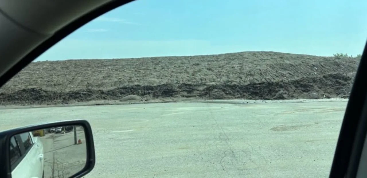City of Barrie snow pile at Operations Centre/City of Barrie Facebook
