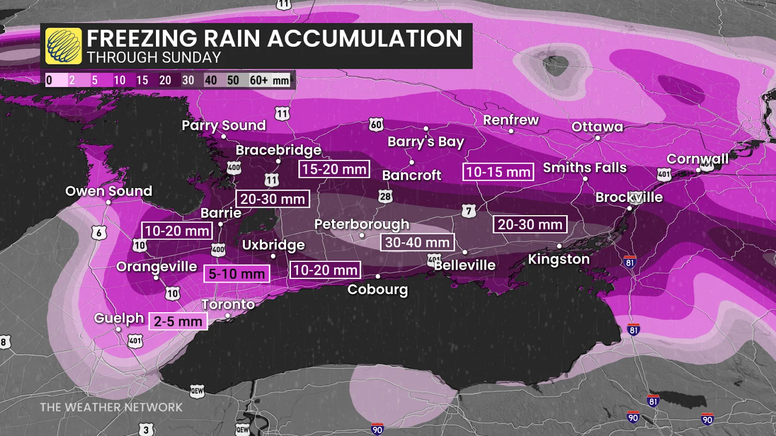 Ontario freezing rain outlook