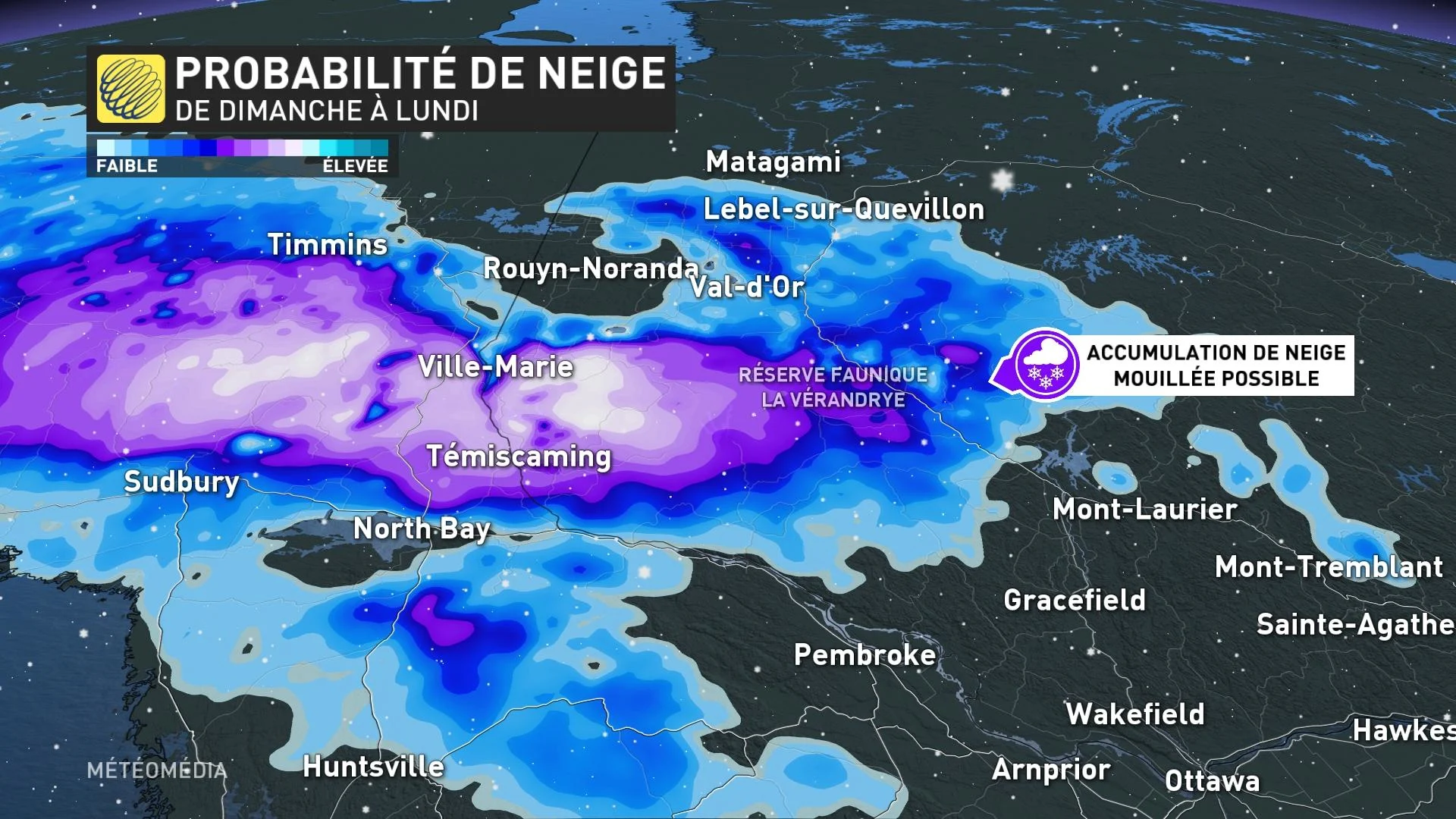 Un lundi sous la neige, c’est possible MétéoMédia